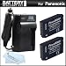 2 Pack Battery and Charger Kit For Panasonic Lumix DMW-BCF10, DMW-BCF10E, DMW-BCF10PP, CGA-S/106B, DMC-F2, DMC-F3, DMC-FH1, DMC-FH20, DMC-FH22, DMC-FH3, DMC-FT3, DMC-FX68, DMC-FX700, DMC-FX75, DMC-TS2, DMC-TS3, DMC-TS4 Digital Camera + Microfiber Cloth