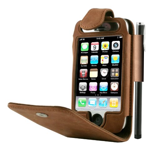 MCA - Luxe leather case - Etui en cuir pour iPhone 3G-3GS - Camel