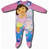 Dora and Boots Pink Footed Sleeper for Toddlers
