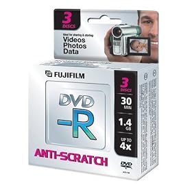 Fujifilm DVD-R 8cm Jewel Case Triple Pack (1.4GB)
