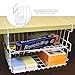 Vertical Stacking White Metal Wire Under-the-Shelf Kitchen Storage Solution / Hanging Organizer Rack