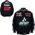 Dale Earnhardt, Jr. Men's Brushed Cotton Twill Racing Jacket (AMP Black)