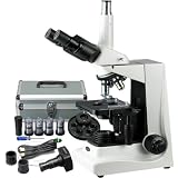 AmScope 40X-1600X Turret Phase Contrast Trinocular Microscope with 10MP Digital Camera