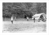 Historic Print (M): [Girls playing tennis at Pocono Pines camp, Pa.]