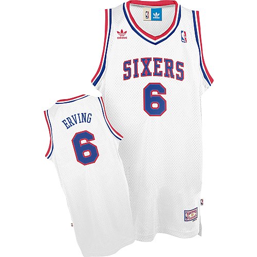 NBA Philadelphia 76Ers Julius Erving Swingman Jersey (Red, Medium)