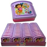 Dora the Explorer Lunch Set --- Flip-top Dora Food Storage Snack Container, Dora Sandwich Container Box, and Dora Water Bottle (Pull-top Water Bottle or Pull-top Water Jug with a Handle --- see photos for the options)