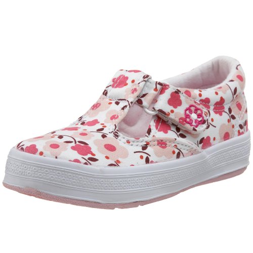 Keds Toddler/Little Kid Daphne T-Strap Sneaker,Flowers Print,7 M US Toddler