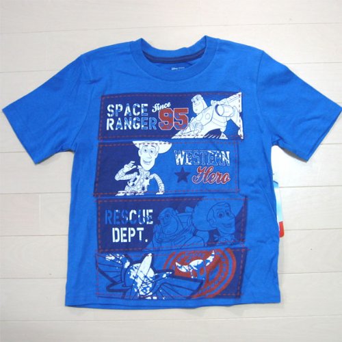 Disney（ディズニー）トイストーリー半袖Tシャツ（ブルー）