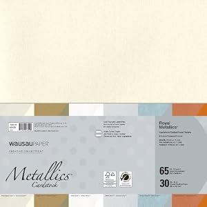 Wausau-Creative-Collection-Metallics-Cardstock-12-X-12-Inches-Assorted-30-Count-46409-
