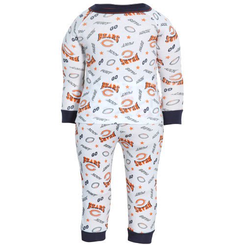 NFL Infant Boys' Chicago Bears Two Piece Cotton Pajamas (Team Color, 3T)