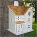 Garden Wall Townhouse White Birdhouse