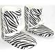Generic Bootee Zebra Womens black & white zebra print boot style slippers BNIB