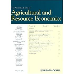 Journal of Agricultural and Resource Economics