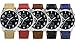 Chaxigo Unisex Canvas Stainless Steel Military Relogio MasculinoSport Quartz Watch 9909 Blak&Silver&Red