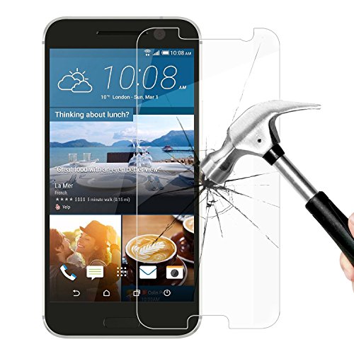 HTC 10 Screen Protector (One 10,M10), Getron® Tempered Glass Screen Protector with Premium HD Clear Film with Lifetime Warranty / Ultra High Definition Invisible &amp; Anti-Bubble Crystal Shield (1 Pack)