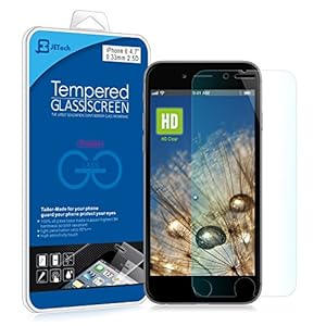 iPhone 6 Screen Protector, JETech® Premium Tempered Glass Screen Protector for Apple iPhone 6 4.7