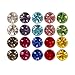 BMC 10pc Multicolor Sparkling Fashion Crystal Round Magnetic Clip On Stud Earring Set for Men/Women