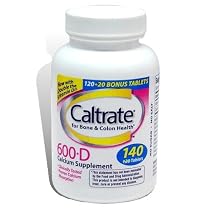 Caltrate 600+D Calcium Supplement 600 mg, 120+20 Tablets