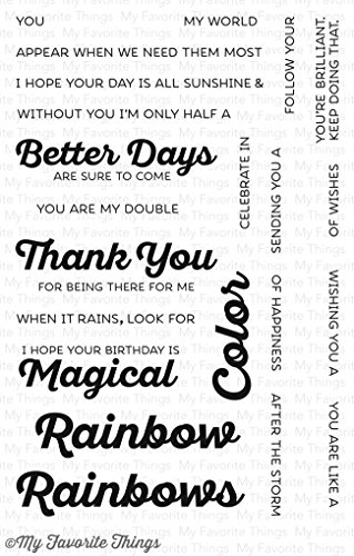 My Favorite Things Clear Stamp – Rainbow of Happiness My Favorite Things Clear Stamp – Rainbow of Happiness