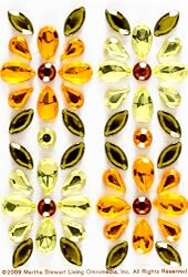 Martha Stewart Crafts Flower Gem Stickers Yellow By The Package