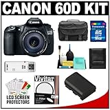 Canon EOS 60D Digital SLR Camera Body with EF-S 18-135mm IS Lens + 16GB Car ....