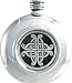 Pewter 6oz Celtic Pattern Hip Flask