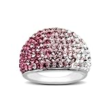 Carnevale Sterling Silver Faded Pink Made with Swarovski Elements Ring, Size 7 51OgcC3inHL. SL160 Carnevale Sterling Silver Faded Pink Made with Swarovski Elements Ring, Size 7