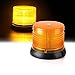 Xprite 6" 14 Modes High Intensity Yellow(Amber) Revolving 12 LED 36W LED Emergency Vehicle Magnetic Mount Strobe and Rotating Beacon Warning Light