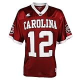 Russell South Carolina Gamecocks #12 Garnet Replica Football Jersey