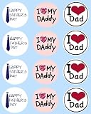 from simply topps 12 Dad Fathers Day rice paper fairy / cup cake 40mm toppers pre cut decoration Daddy