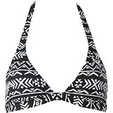 Roxy Abstract Tribal '70s Halter Bikini Top - Women's