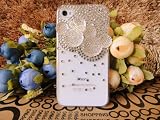 「iPhone 4/4s ケース カバー ディズニー キラキラ デコ電 ビーズ ラインストーン オリジナル 0129 アイフォン」の画像