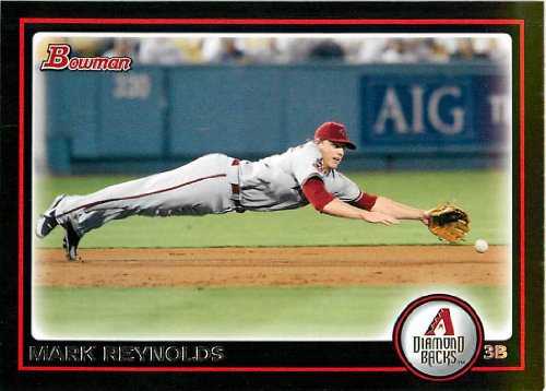 2010 Bowman Baseball Card # 189 Mark Reynolds - Arizona Diamondbacks - In A Protective Screwdown Case!
