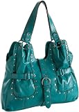 Melie Bianco S10-96 Studded Shoulder Bag,Teal,one size