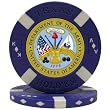 U.S. ARMY Seal on Blue Big Slick Texas Hold'em Poker Chip