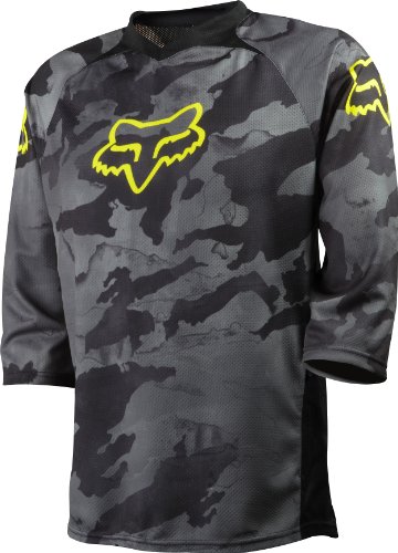 Fox Head Men's Covert 3/4 Jersey, Black Camo, Large On Sale