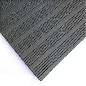 Composite Rib Corrugated Rubber Mats - 1/8