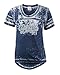 5th and Ocean MLB New York Yankees Burnout Wash Wide Crew Neck Jersey