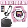 Fisher Price Kid Tough Portable DVD Player Pink + Accessory Outfit