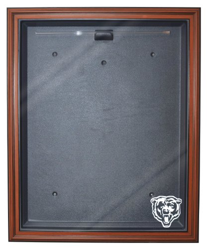 NFL Chicago Bears Cabinet Style Jersey Display, Brown