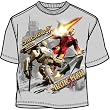 Iron Man 2 Twilight Drone Silver Young Mens T-shirt