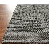 Textures Cable Chunky Grey Contemporary Rug Size: 5 x 8