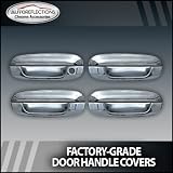2000-2007 Cadillac DTS CTS Chrome Door Handle Covers (4-door w o passenger Keyhole) 