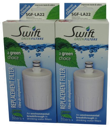 Swift Green Filters SGF-LA22-2 Refrigerator Water Filter, 2-Pack