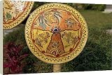 Box Canvas Print of Painted rattan from Robert Harding