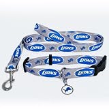 Detroit Lions Pet Set Dog Leash Collar ID Tag SMALL