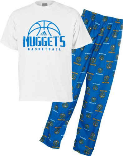 Denver Nuggets adidas Youth All Over Pajama Pant & T-Shirt Pack