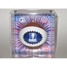 DUKE BLUE DEVILS Mini-Replica NCAA Basketball CHRISTMAS ORNAMENT (Star Design)