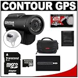 Contour GPS Full 1080p HD Helmet Wearable Camcorder Video Camera with 8GB Card + Battery + Case + Cleaning Kit for Skate, Snow, Moto, Bike & all Extreme Sports