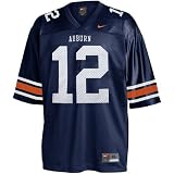 Nike Auburn Tigers #12 Navy Youth Replica Football Jersey
